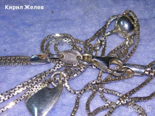 STEFANI ST. JACQUES Италианско МАРКОВО БУТИКОВО ФЕШЪН АРТ КОЛИЕ СРЕБРО 925 ЧАСТ от КОМПЛЕКТ 37458, снимка 9 - Колиета, медальони, синджири - 40576068
