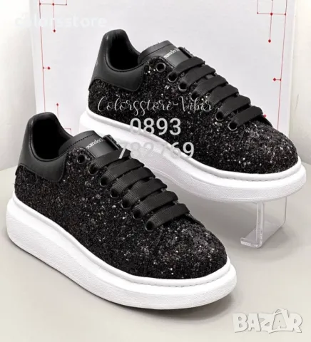 Дамски кецове  Alexander McQueen-чепен брокат-BR40pi