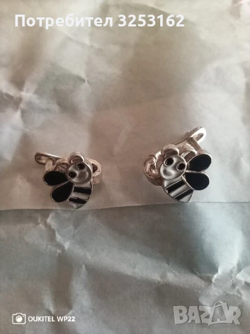 детски сребърни обеци , снимка 5 - Обеци - 50773076