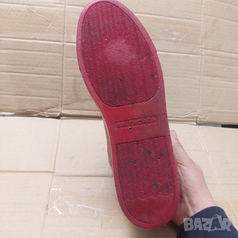 оригинални Balenciaga Arena High-Top Burgandy Red номер 46 ,5 сникърси / маратонки / кецове , снимка 8 - Маратонки - 52435596