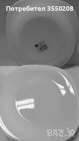 Нови чинии квадратни опал, купа, купички, снимка 4 - Чинии - 48639385