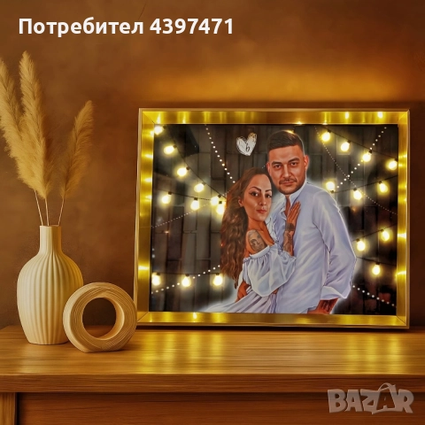 Карикатури по поръчка с опция LED, снимка 1