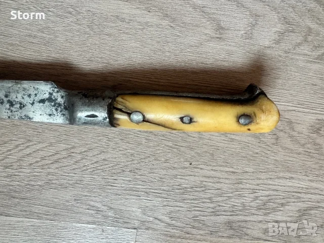 Стар възрожденски нож акулак, снимка 5 - Антикварни и старинни предмети - 56273160