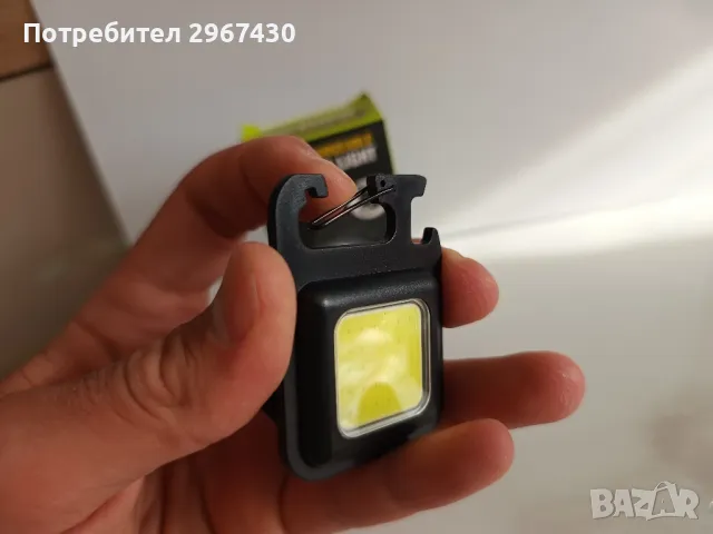 Мини лед фенер с акумулаторна батерия, снимка 2 - Друга електроника - 49814647