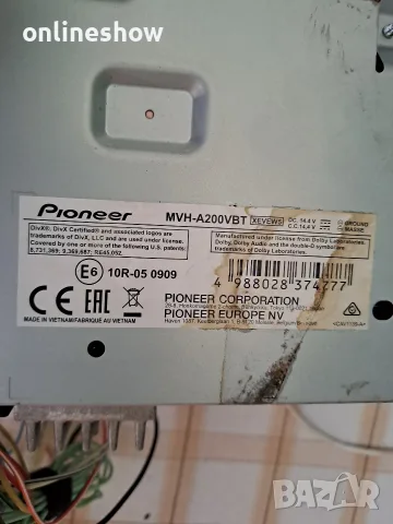 Мултимедия за кола PIONEER MVH-A200VBT MVH-A200VBT , снимка 10 - Аудиосистеми - 56221675