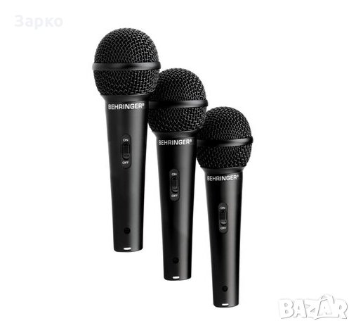 Behringer XM1800S - Вокален динамичен микрофон - 3 бр., снимка 3 - Микрофони - 35742275