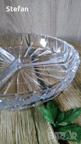 Ретро кристална чиния, снимка 3 - Прибори за хранене, готвене и сервиране - 40152183