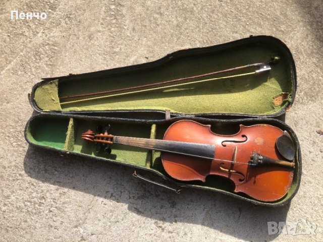 стара цигулка, снимка 1 - Антикварни и старинни предмети - 44176034