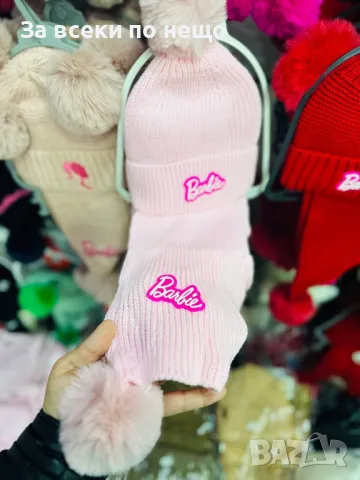 Комплект детски шал и шапка Batman🔝Barbie🔝Hello Kitty Код Happy Kids_A17, снимка 5 - Шапки, шалове и ръкавици - 48006574