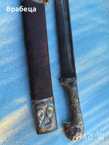 Сребърна кавказка шашка , снимка 2 - Колекции - 48408048