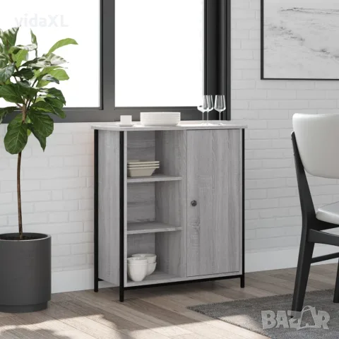 vidaXL Сайдборд, сив сонома, 70x30x80 см, инженерно дърво, снимка 2 - Бюфети - 56148071