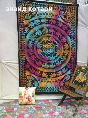 Ръчно изработени индийски чаршафи от плътен, качествен памук, снимка 2 - Спално бельо - 21236463