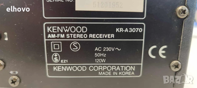 Ресивър Kenwood KR-A3070, снимка 3 - Ресийвъри, усилватели, смесителни пултове - 51336968