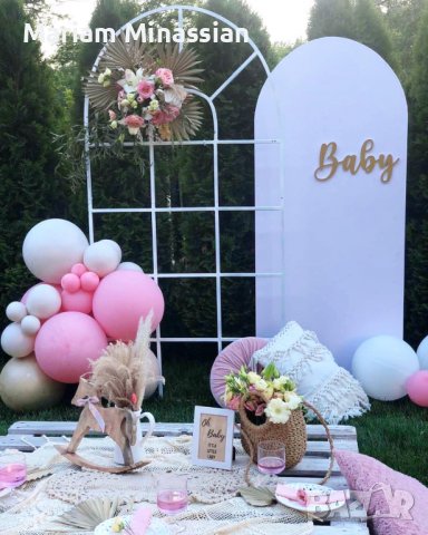 Златна кръгла арка, златна френска арка, помощни масички и други декори - под наем, снимка 4 - Декорация - 34805351