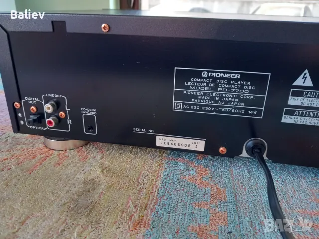 PIONEER PD-7700 CD PLAYER , снимка 12 - Ресийвъри, усилватели, смесителни пултове - 49439263