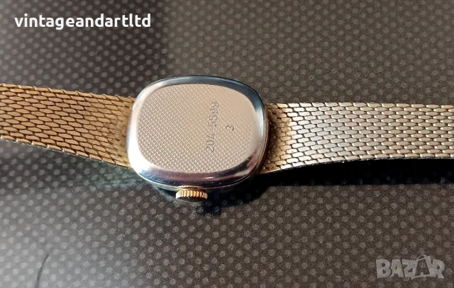 Колекционерски часовник BWC, Swiss made, позлатен, работи, снимка 4 - Антикварни и старинни предмети - 47497686