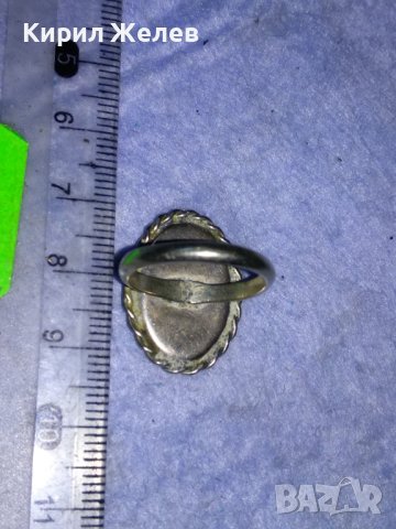 СТАРИНЕН АР ДЕКО СРЕБЪРЕН ПРЪСТЕН ВИСОКА ПРОБА СРЕБРО с ГНЕЗДО За ВГРАЖДАНЕ на Скъпоц. КАМЪК 31252, снимка 15 - Антикварни и старинни предмети - 40920590