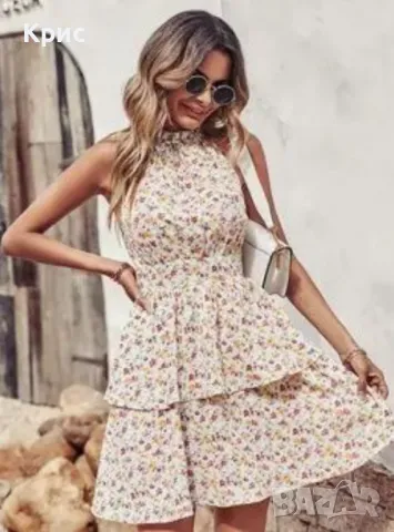 Ежедневна рокля с флорални мотиви Размер: L