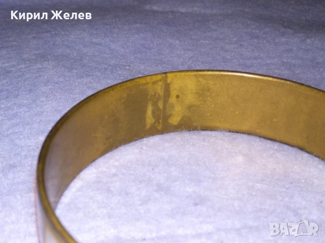 СТАРА СЕДЕФЕНА БРОНЗОВА ОРИЕНТАЛСКА РЕТРО ГРИВНА РЪЧНА МАЙСТОРСКА ИЗРАБОТКА 2210, снимка 4 - Антикварни и старинни предмети - 41202220