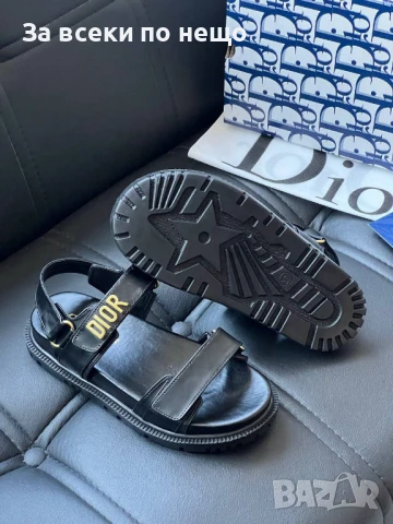 Christian Dior Дамски Черни Сандали Кристиян Диор Код E711, снимка 4 - Сандали - 51223709