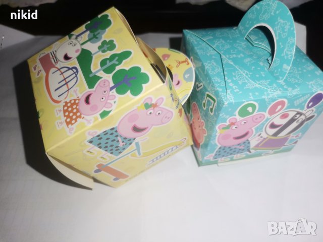 Пепа Пиг Peppa pig картонена кутия кутии за подарък подаръчни сувенир парти рожден ден кутийки , снимка 1 - Други - 41425922