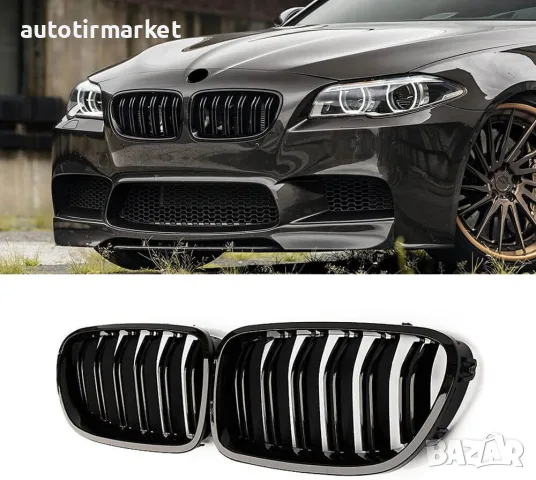 Бъбреци с двойни ребра тип M5 черен лак за BMW