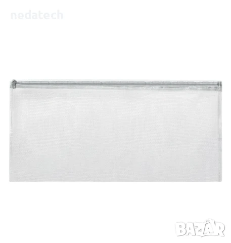 Калъф за обувки с цип, Бял, 48x22 см.