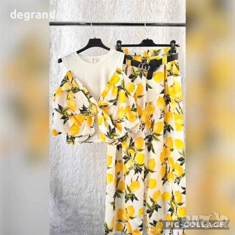 Лек и ефирен комплект с колан , снимка 3 - Комплекти - 51010578