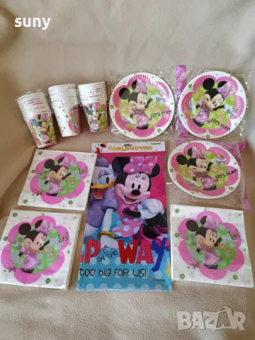 Парти артикули Мики и Мини Маус, снимка 11 - Други - 24228698