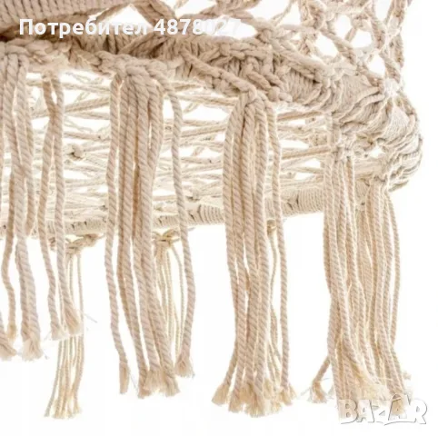 Двойна бежова градинска люлка за двама с възглавници, снимка 11 - Градински мебели, декорация  - 55742531