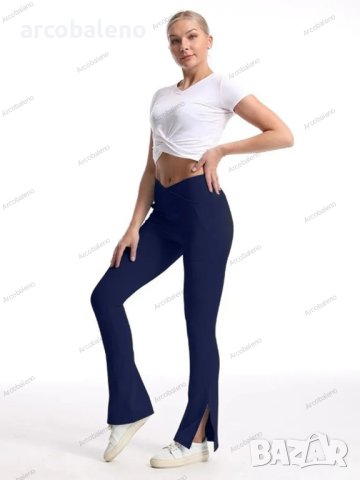 Дамски спортни ежедневни панталони с висока талия, 8цвята - 023, снимка 9 - Панталони - 41820492