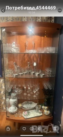 Шкаф  Турски светещ отваряеми врати стъклени две по 0.70 см