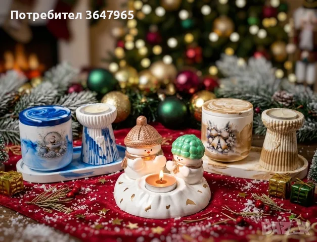 Коледни подаръчни комплекти, от екокерамика ✨, снимка 2 - Коледни подаръци - 56217028