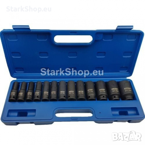 Ковани Ударни Вложки 13 броя ForceKraft, снимка 3 - Куфари с инструменти - 36248437