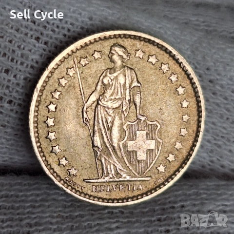 ✅ШВЕЙЦАРИЯ - 1/2 франк 1962 - СРЕБРО❗, снимка 2 - Нумизматика и бонистика - 53684318