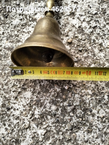 Бронзов училищен звънец, снимка 4 - Антикварни и старинни предмети - 52062611