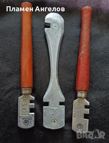 Стари елмази, стъклорези 3 броя. , снимка 2 - Колекции - 49977900