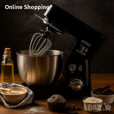 Планетарен кухненски миксер Royalty Line RL-PKM-700, снимка 3 - Прибори за хранене, готвене и сервиране - 53256162