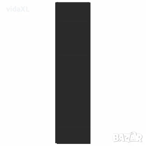 vidaXL Ъглов шкаф, черен, 33x33x132 см, инженерно дърво, снимка 5 - Шкафове - 56147855
