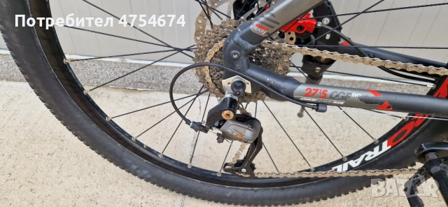 Алуминиев велосипед B"Twin Rockrider колело 27.5, снимка 2 - Велосипеди - 53725074