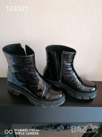 ДВА ЧИФТА БОТИ /естествен лак и набук/, снимка 3 - Дамски боти - 50820558