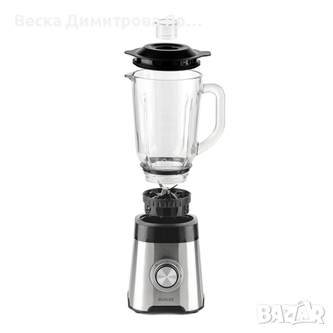 Блендер Muhler, 500W, 1.5 л, стъклена кана, снимка 7 - Блендери - 52345596