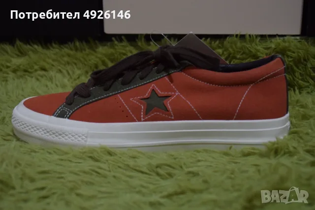 ЧИСТО НОВИ! Converse One Star Ox 'Bold Mandarin', снимка 2 - Маратонки - 55753960