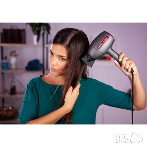 Мощен професионален сешоар с дифузер, концентратор и йонизация , снимка 6 - Сешоари - 51651567