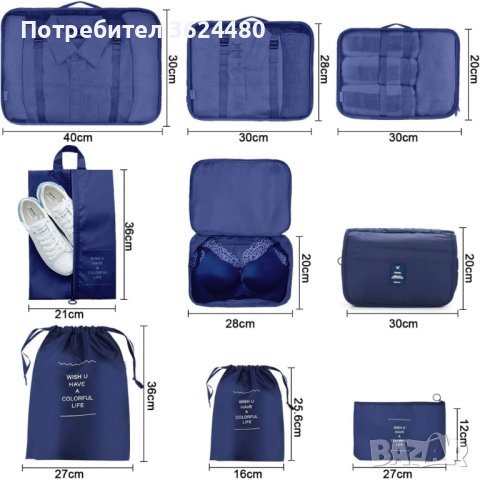  органайзери за куфари 9 в 1, снимка 8 - Други стоки за дома - 42318434