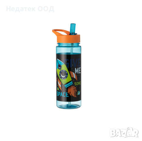 Детска спортна бутилка, ракета, 650мл, снимка 1 - Прибори, съдове, шишета и биберони - 44933695