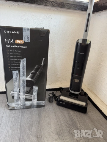Безжична Прахосмукачка и Моп за Сухо и Мокро Почистване Dreame H14 PRO 19600Pa, 180° Самопочистване!