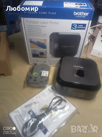 Етикетиращ принтер Brother PT-P710BT, Bluetooth/Micro USB, P-Touch „CUBE+“, преносим, , снимка 3 - Принтери, копири, скенери - 55976492