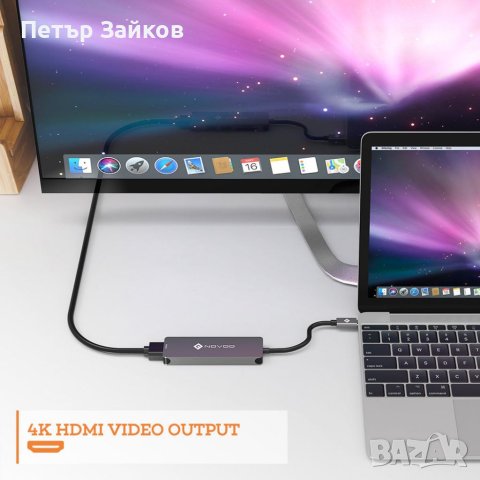 NOVOO 5 В 1 R5 USB C ХЪБ, снимка 5 - Друга електроника - 41037040