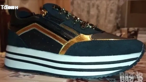 GEOX RESPIRA ORIGINAL Луксозни Дамски Високи Маратонки от Естествена Кожа Нови 39, снимка 4 - Маратонки - 51245056